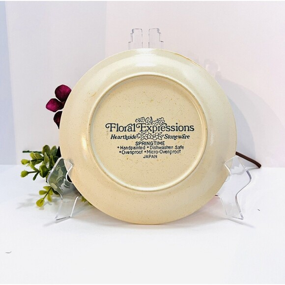 Vintage Hearthside SPRINGTIME Floral Expressions Japan 7.5" Salad Plate Dish - Picture 3 of 5